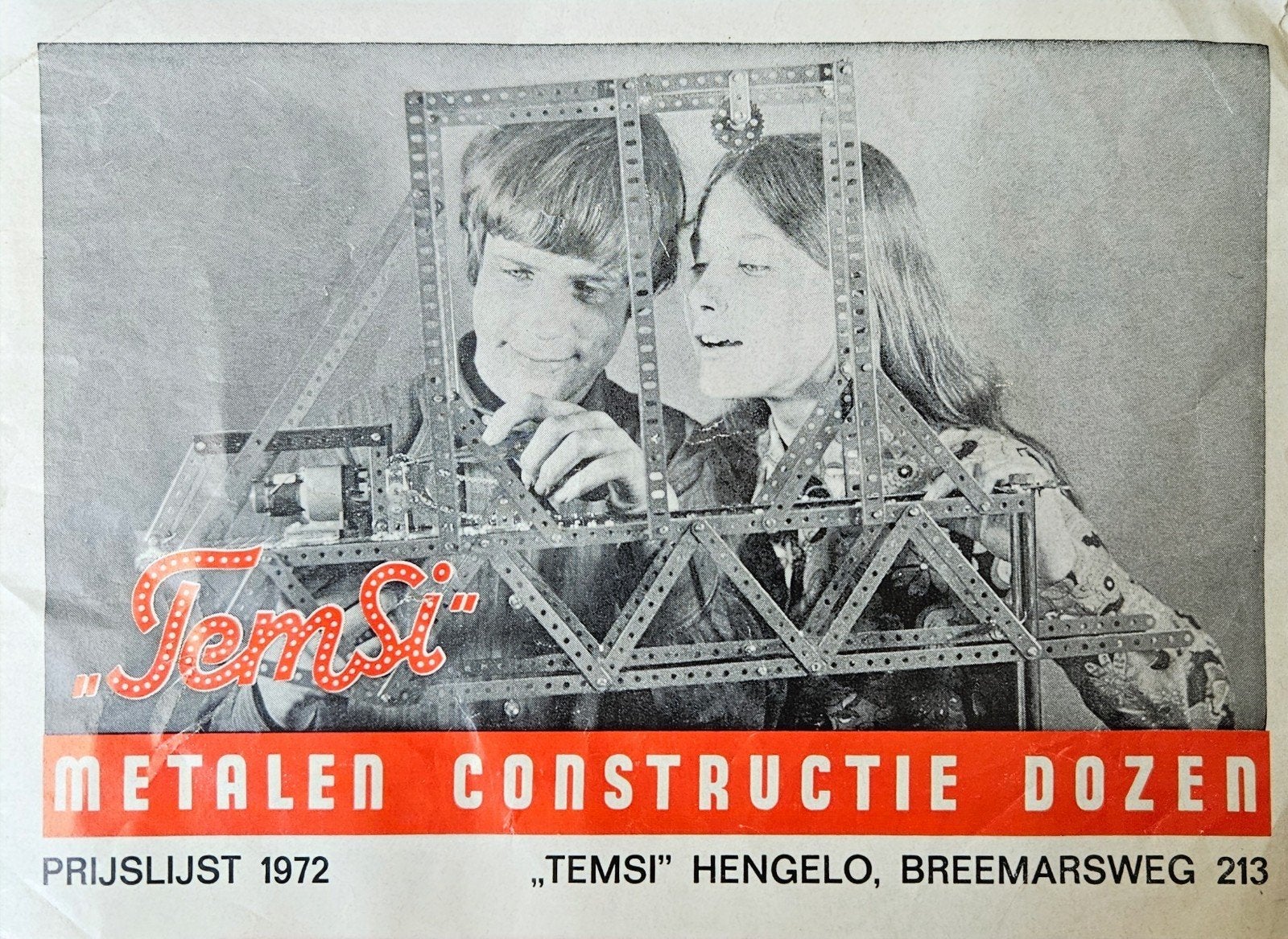 Partij Temsi Meccano metalen constructie speelgoed, Ophalen of Verzenden