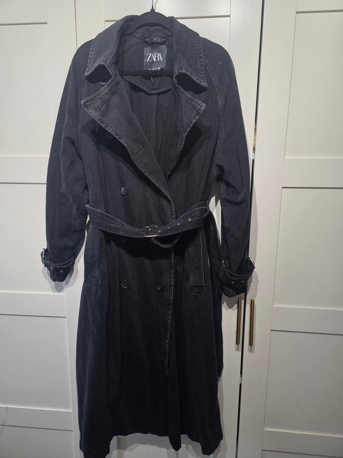 Zara denim trenchcoat jas maat L nieuw, Maat 42/44 (L), Nieuw, Ophalen of Verzenden, Zara