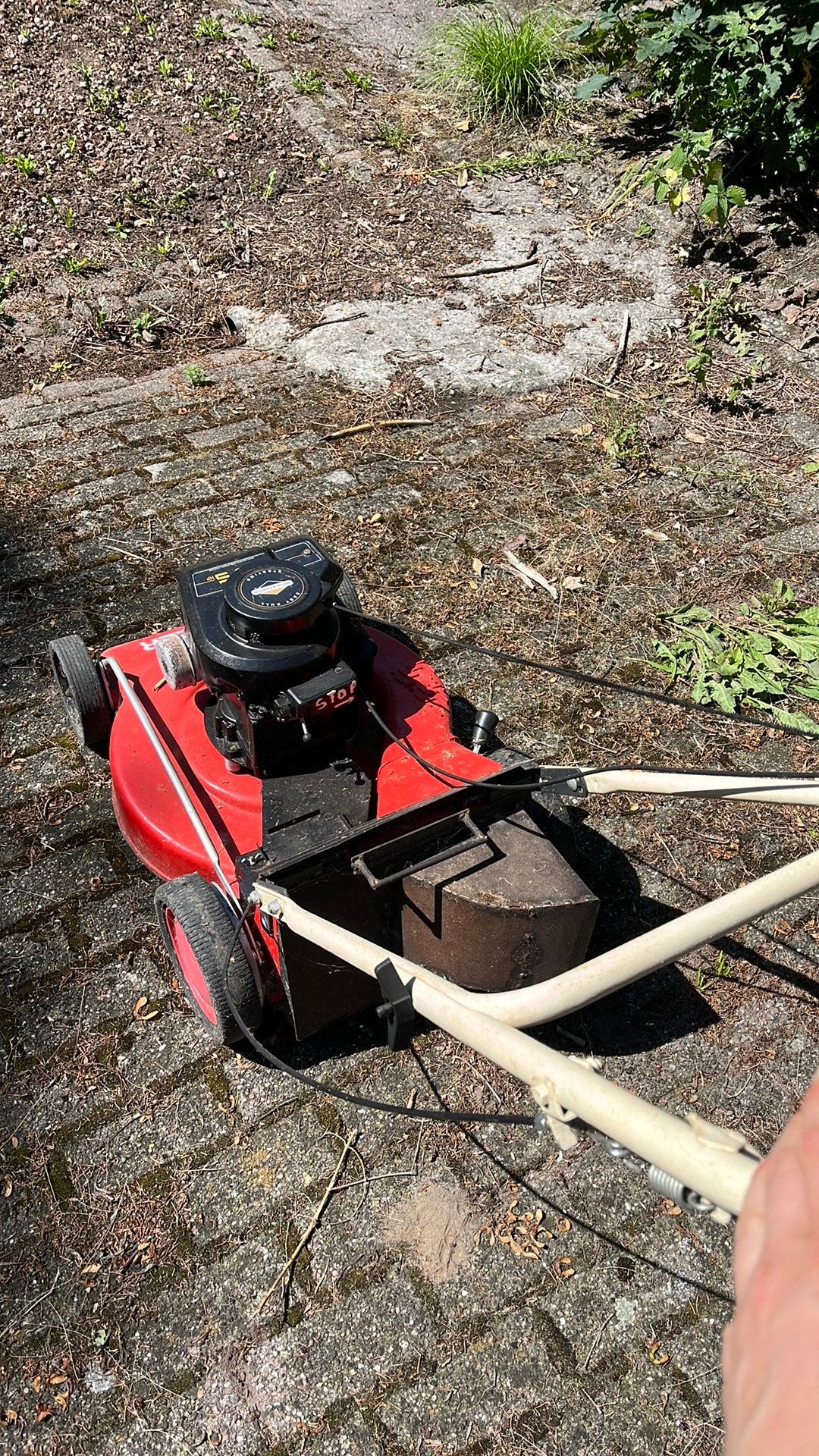 Gratis grasmaaier, Ophalen, Gebruikt