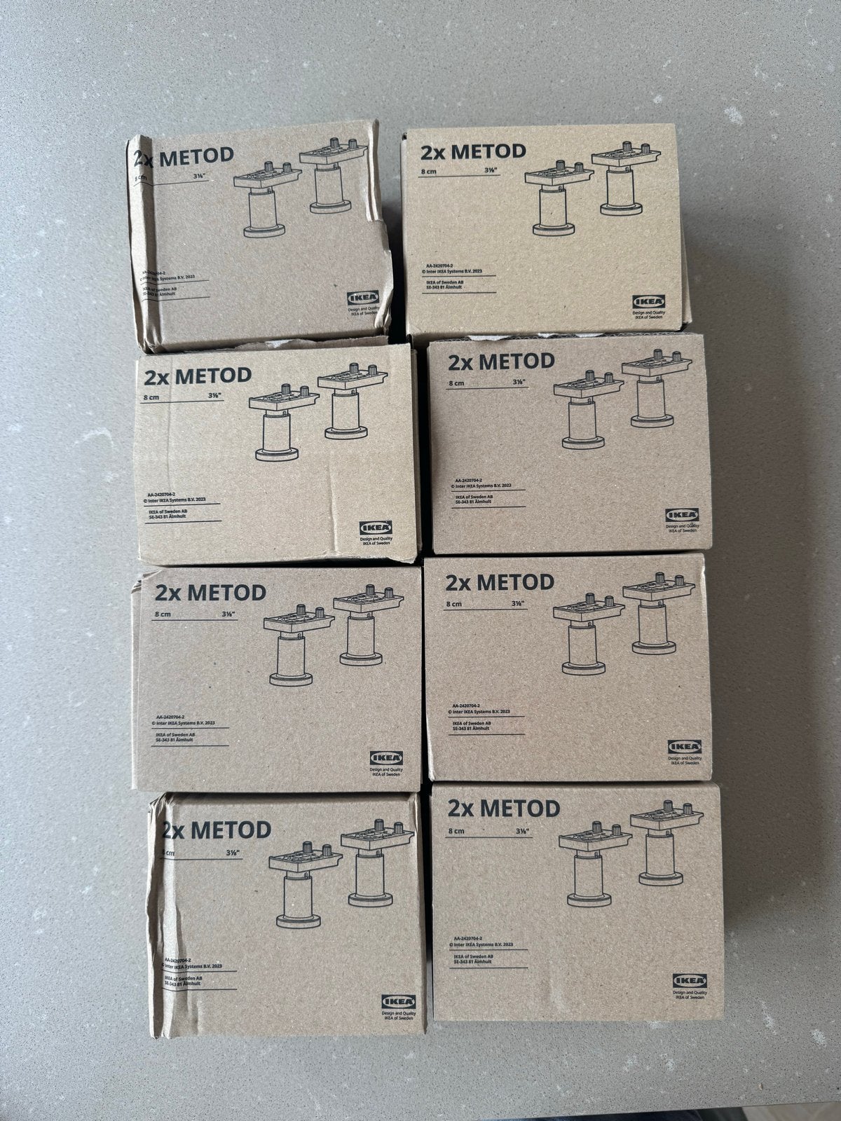 IKEA Metod poten pootjes - Nieuw in doos (8 cm), Ophalen of Verzenden, Nieuw