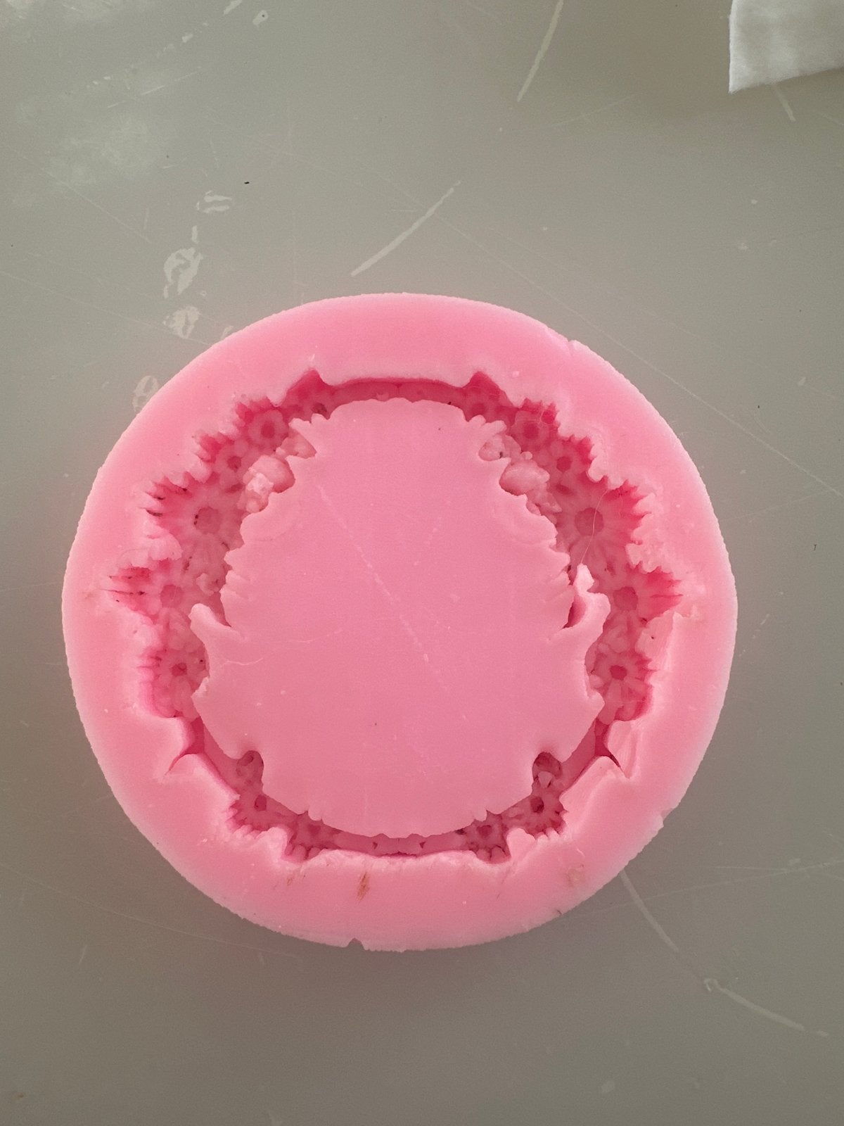 Roze siliconen mal voor knutselprojecten, Roze, Gebruikt, Overige thema's, Ophalen of Verzenden