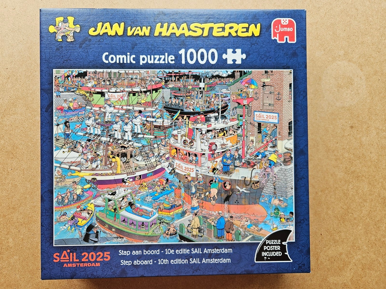 Jan van Haasteren Sail 2025 puzzel 1000 stukjes, Hobby en Vrije tijd, Denksport en Puzzels, Ophalen of Verzenden, 500 t/m 1500 stukjes