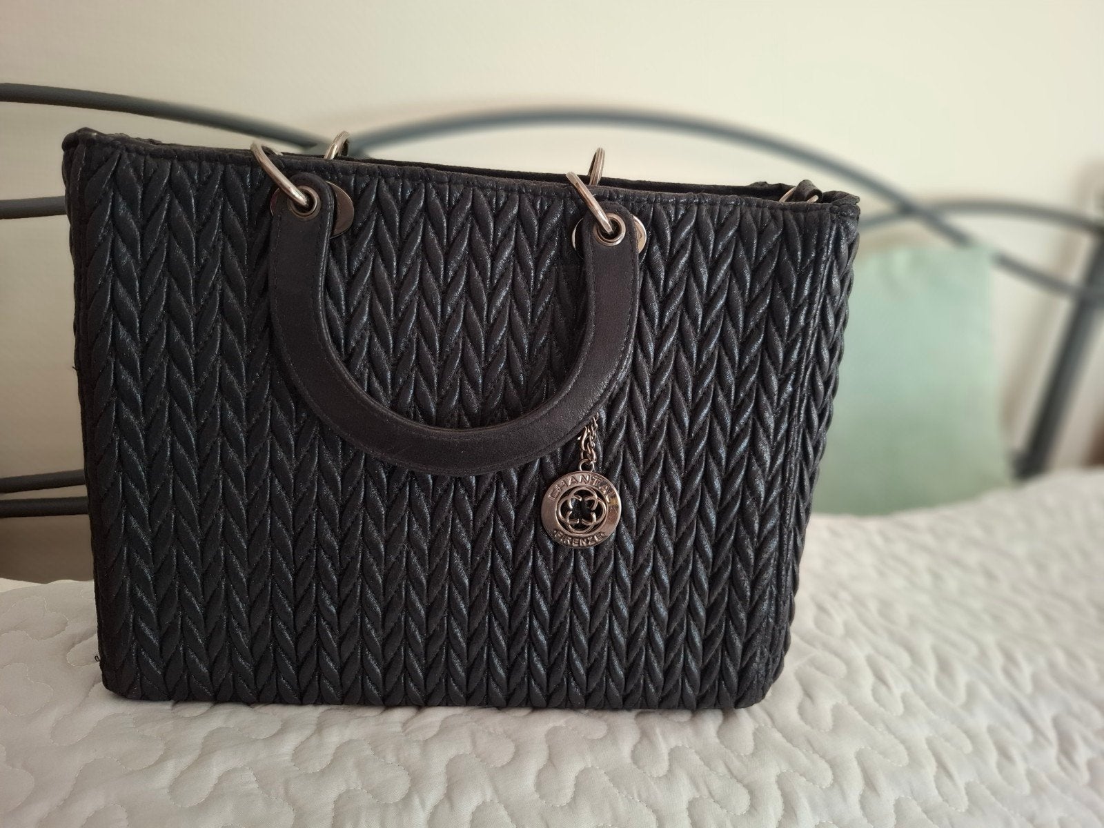 Firenze tas chantal izgs, Ophalen of Verzenden, Zo goed als nieuw, Zwart, Handtas