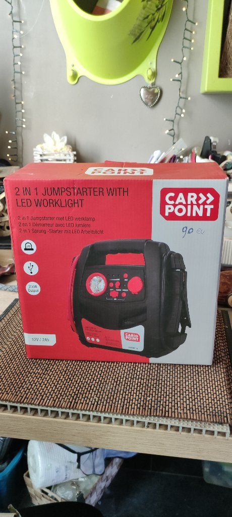 Carpoint 2-in-1 Jumpstarter 12V 250A + LED werklamp, Auto diversen, Ophalen of Verzenden, Nieuw