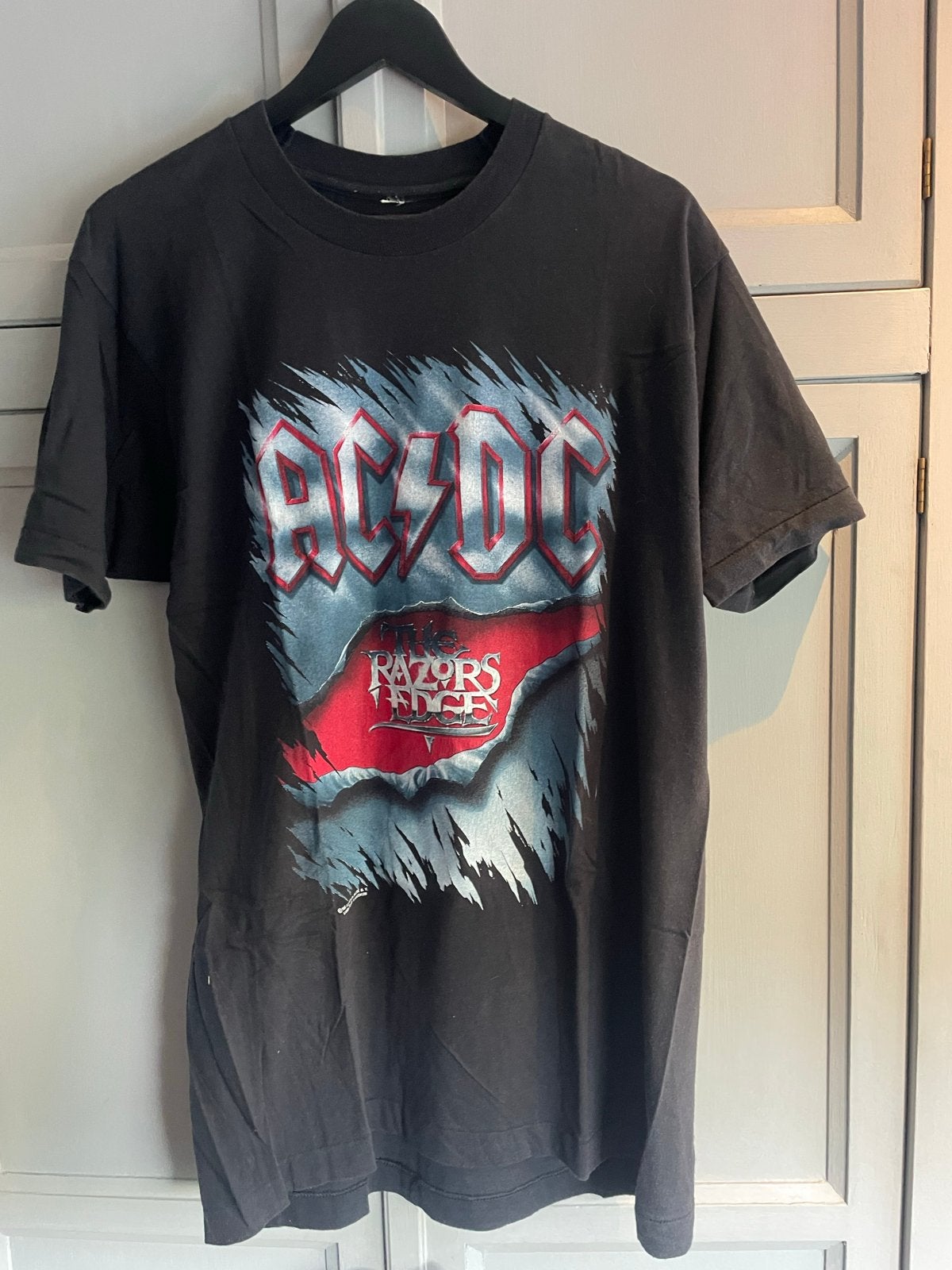 Origineel AC/DC The Razors Edge World Tour 1990/91 T-shirt, Kleding | Heren, Ophalen of Verzenden, Gedragen, Maat 52/54 (L), Zwart