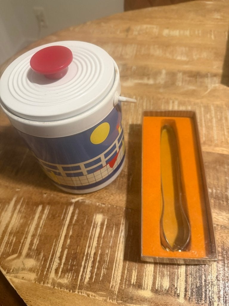 Vintage ijsemmer met ijsschep, Ophalen of Verzenden, Huis en Inrichting
