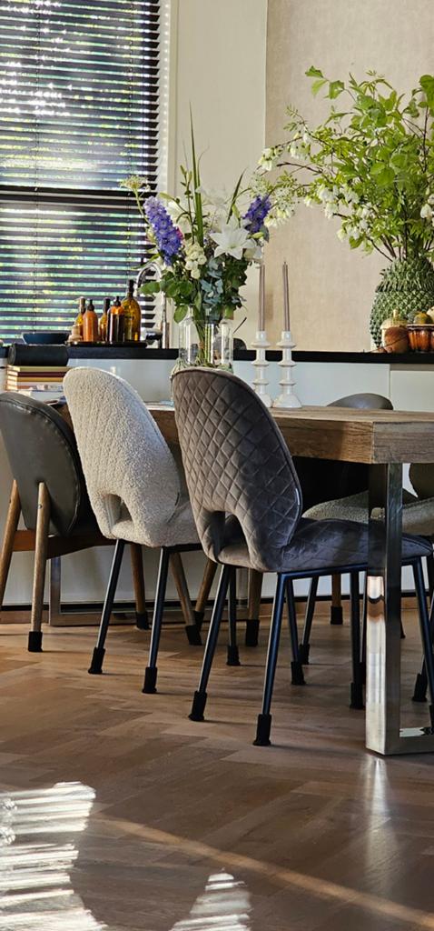 Riviera Maison eetkamerstoelen, Huis en Inrichting, Ophalen of Verzenden, Zo goed als nieuw, Wit