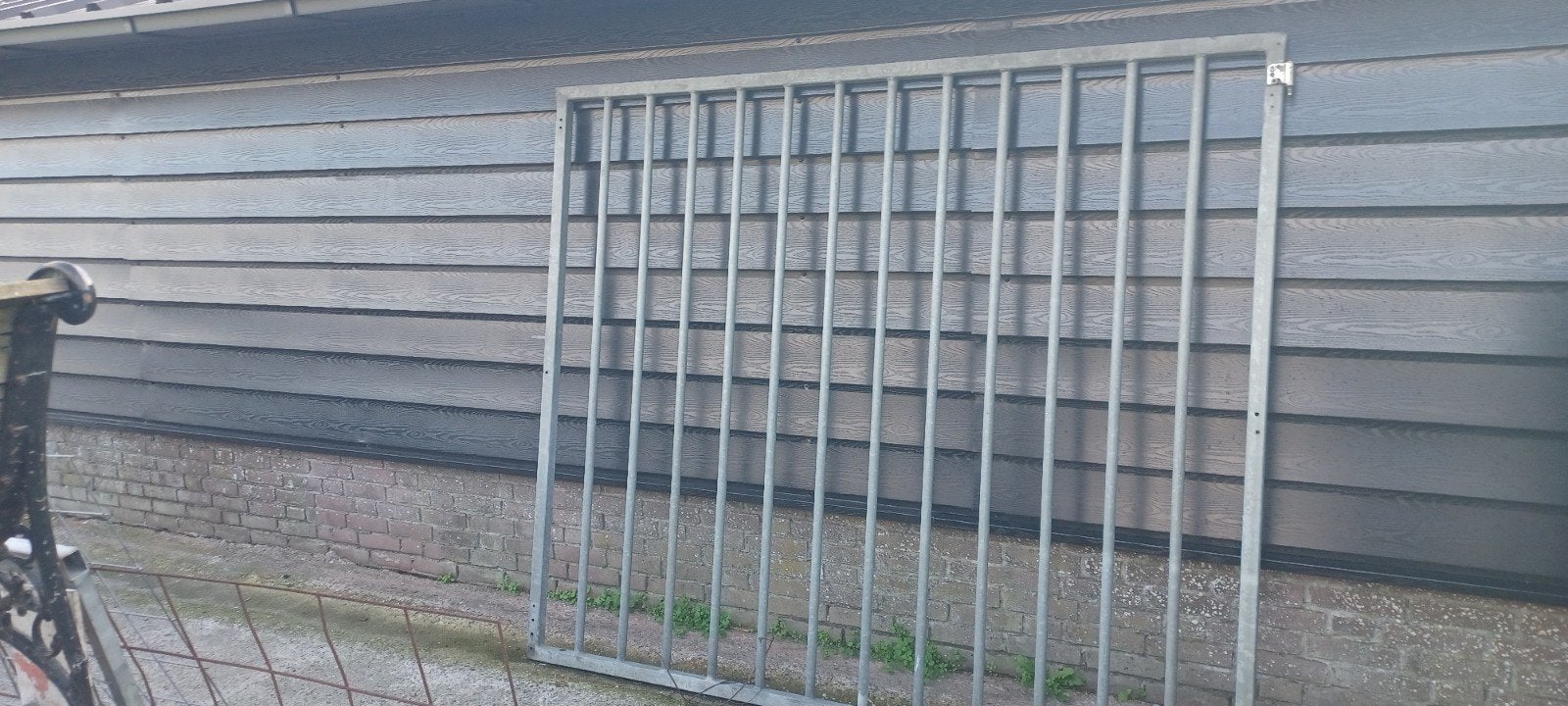 Stevig ijzeren spijlenhekwerk - Gebruikt, Ophalen, Gebruikt, IJzer, Spijlenhekwerk