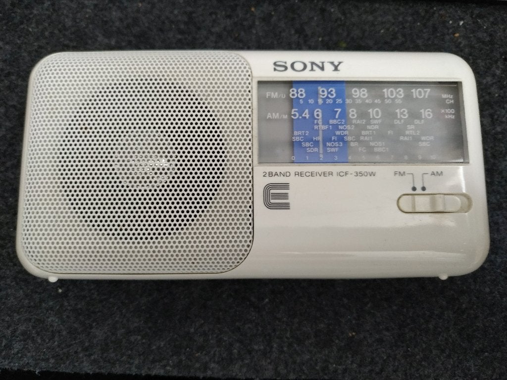 Sony ICF-350W Portable AM/FM Radio, Ophalen of Verzenden, Gebruikt, Radio
