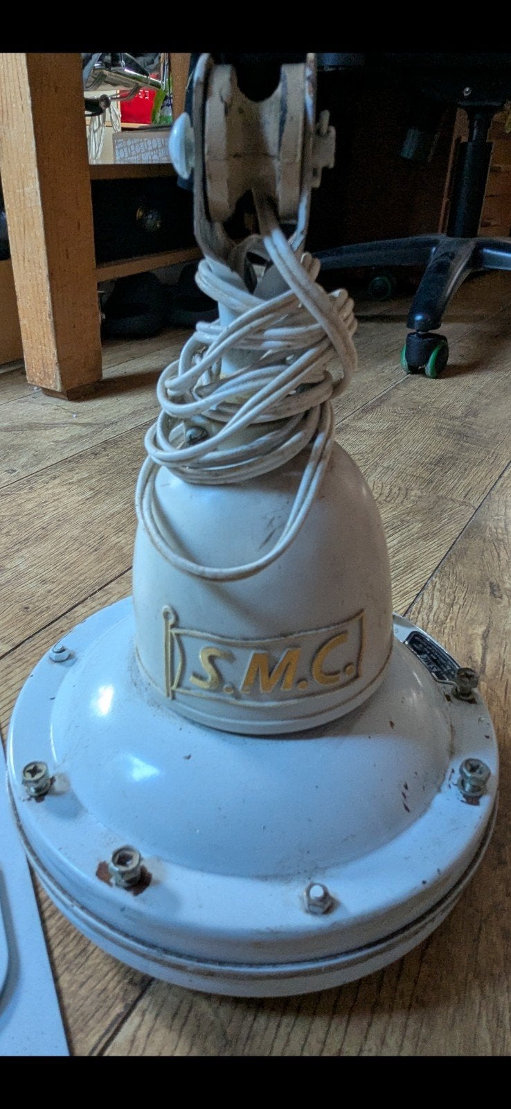 Vintage SMC Plafondventilator - Gebruikt, Witgoed en Apparatuur, Ventilatoren, Ophalen, Gebruikt, Plafondventilator