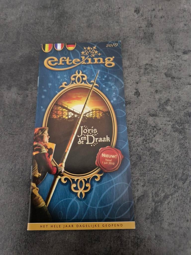 Partij Efteling folder Joris en de Draak 2010 en andere, Ophalen of Verzenden, Gebruikt, Overige typen