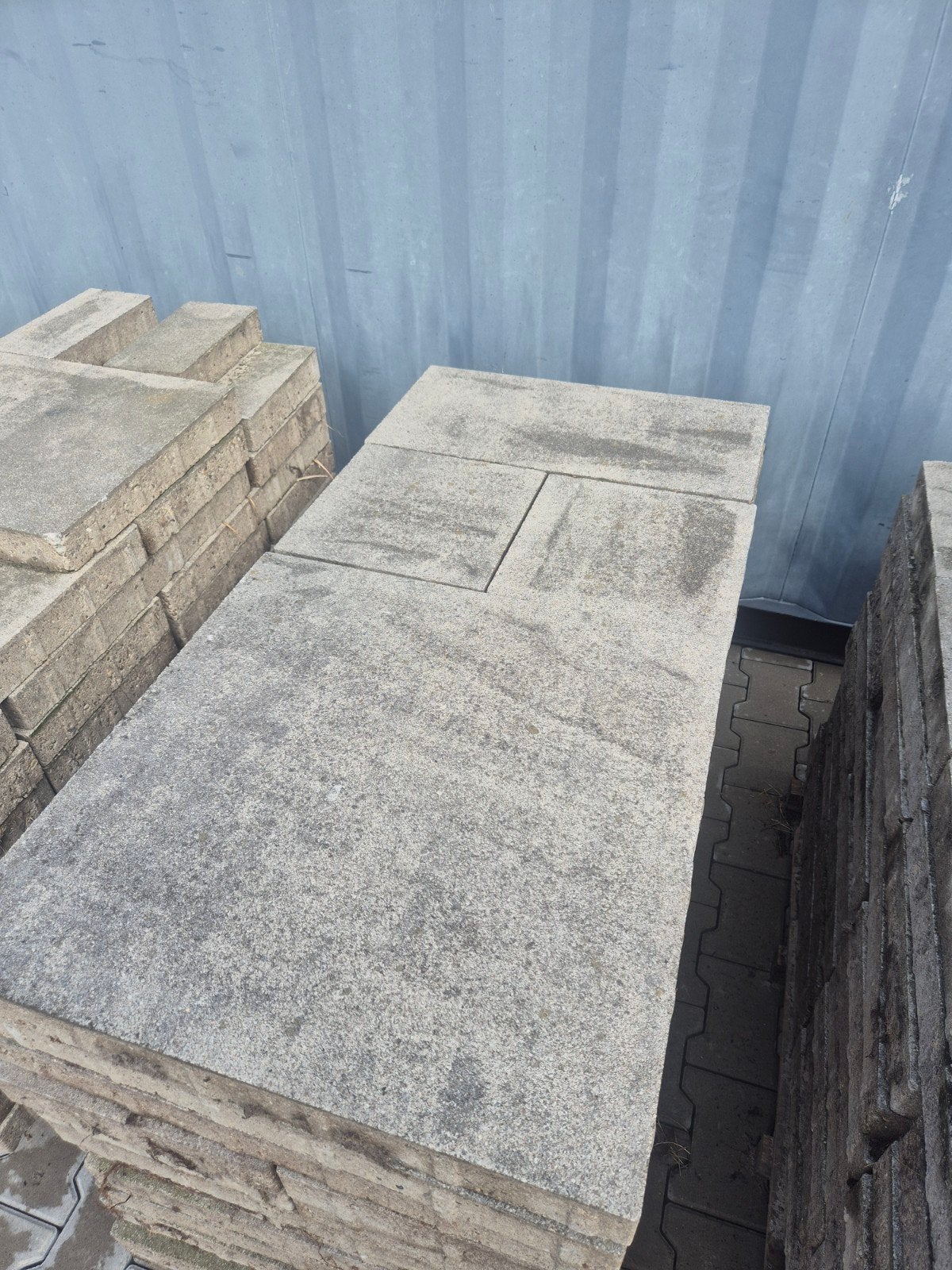 Wildverband tegels 6cm - 60x60, 30x60, 30x30cm, Gebruikt, Ophalen of Verzenden, 10 m² of meer, Beton