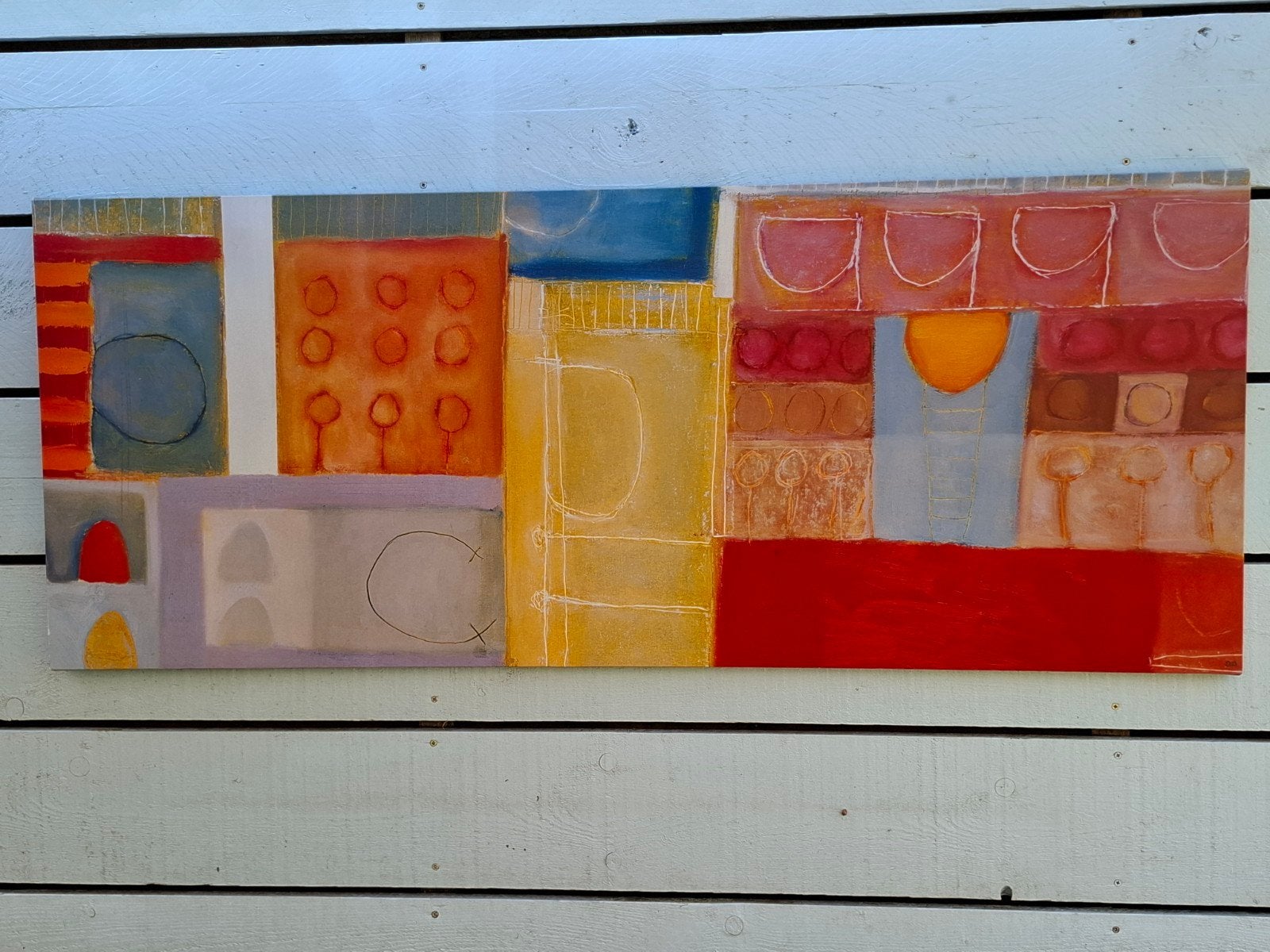 IKEA PJÄTTERYD Abstract canvas doek, 140x54 cm, Ophalen
