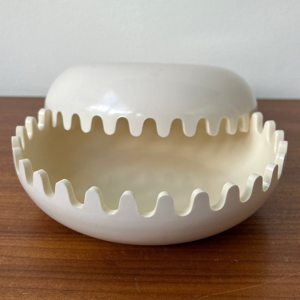 Italiaans design melamine clam box A. Fletcher voor Mebel, A. Fletcher, Kunststof, Schaal, Rond