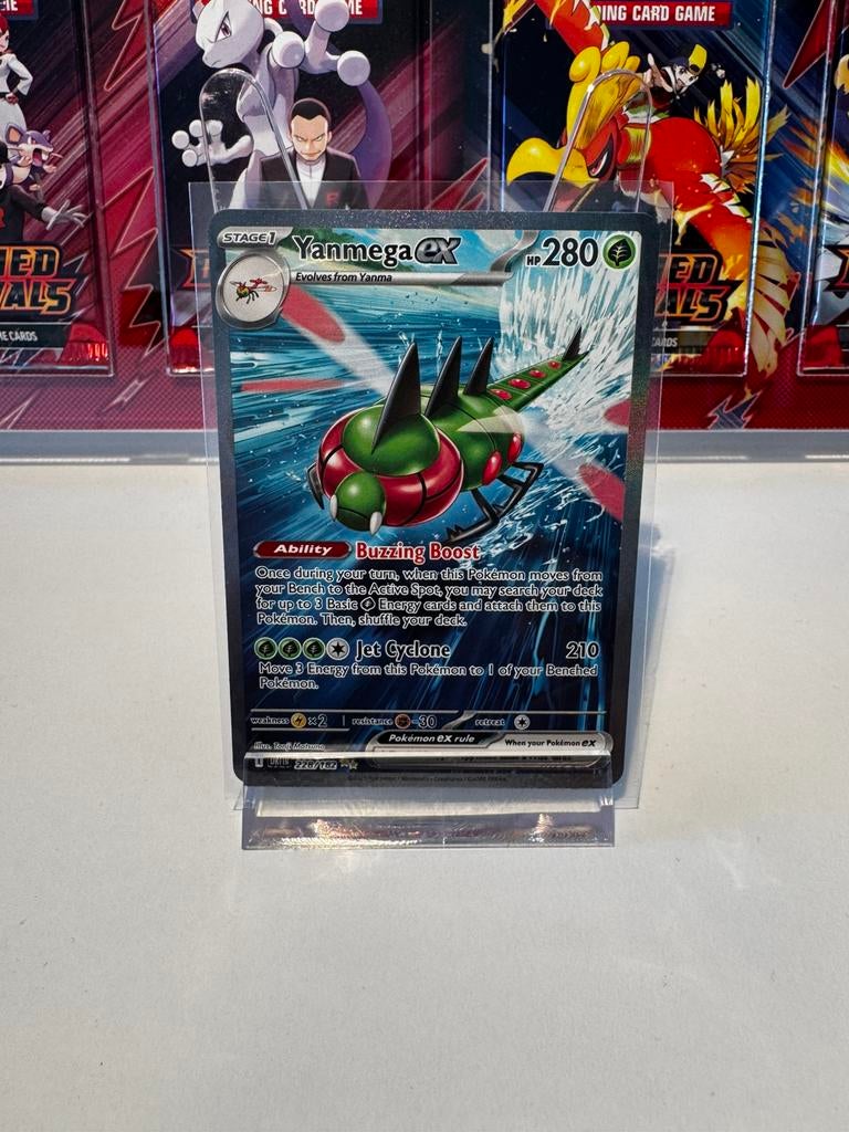 Pokemon TCG Yanmega ex 228/182 SIR Destined Rivals NM, Ophalen of Verzenden, Nieuw, Losse kaart, Foil