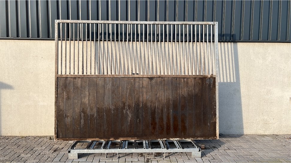 Tussenwand met tralies | 3.000 x 2.200 mm | gebruikt, Weidegang, 4 paarden of pony's of meer
