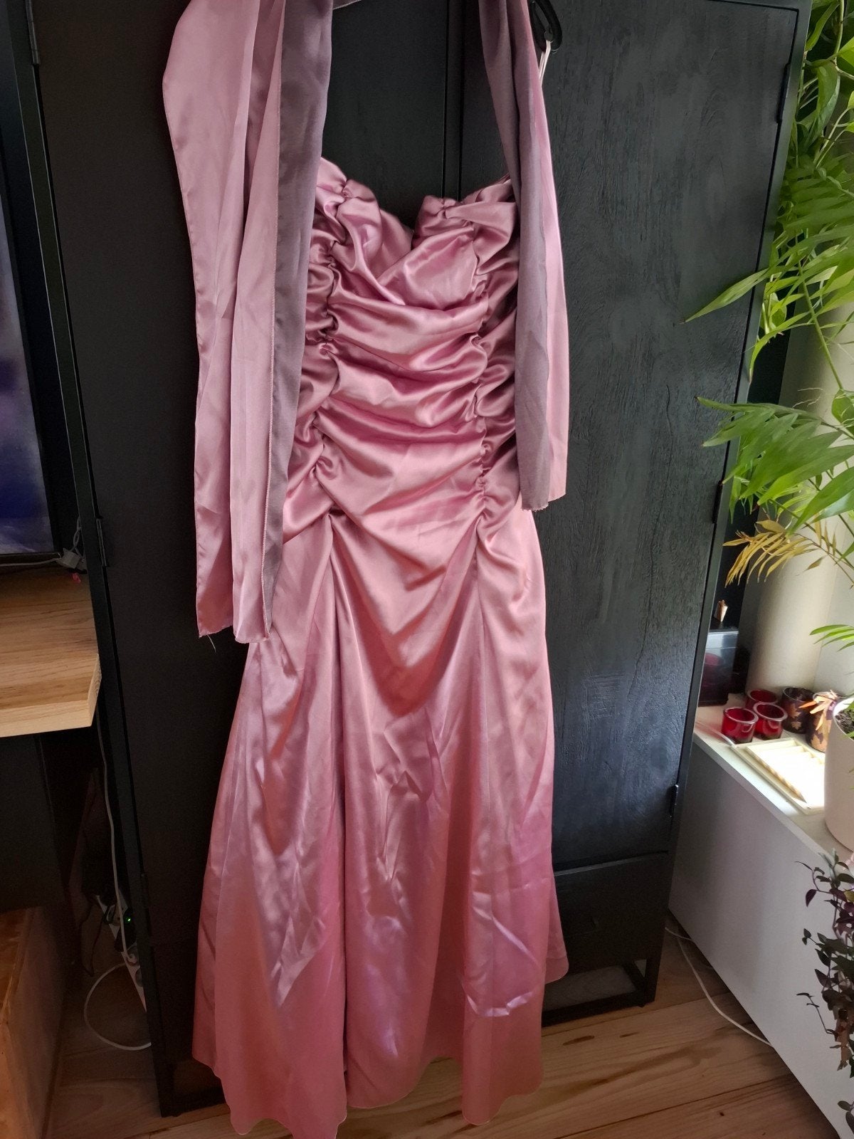 Roze galajurk met sjaal,, Maat 46/48 (XL) of groter, Ophalen of Verzenden, Zo goed als nieuw, Roze