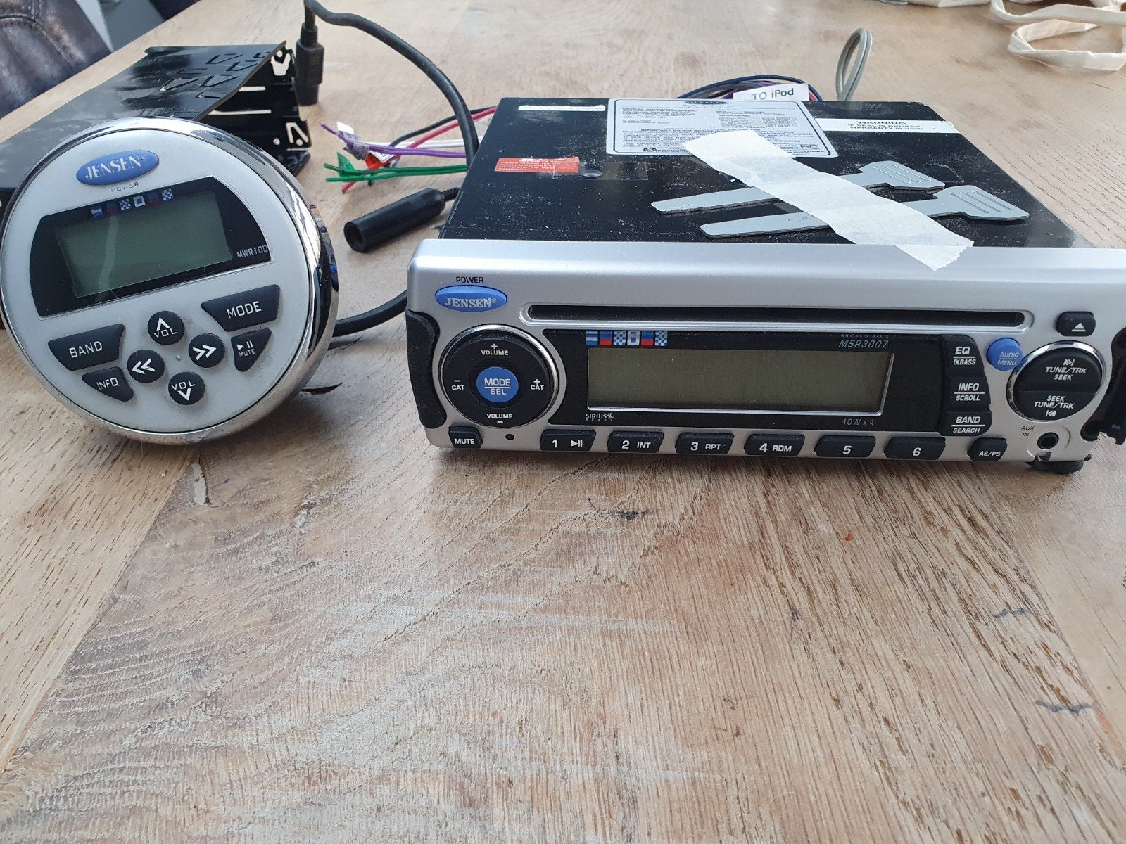 Jensen Marine Radio MS3007 met afstandsbediening, Ophalen of Verzenden, Gebruikt