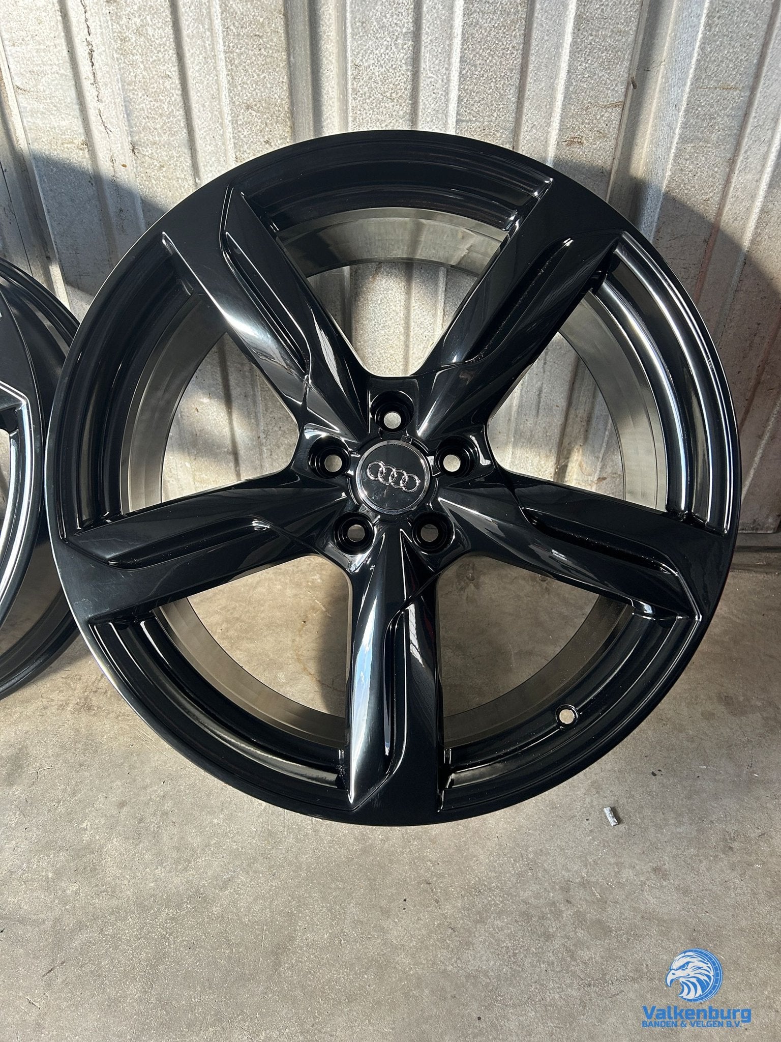 Originele Audi Q5 8R 20 inch zwarte velgen 5x112, Gebruikt, Velg(en), -, -