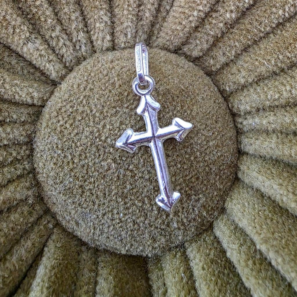 Zilveren kruis hanger 925, Ophalen of Verzenden, Zo goed als nieuw, Zilver, Overige merken
