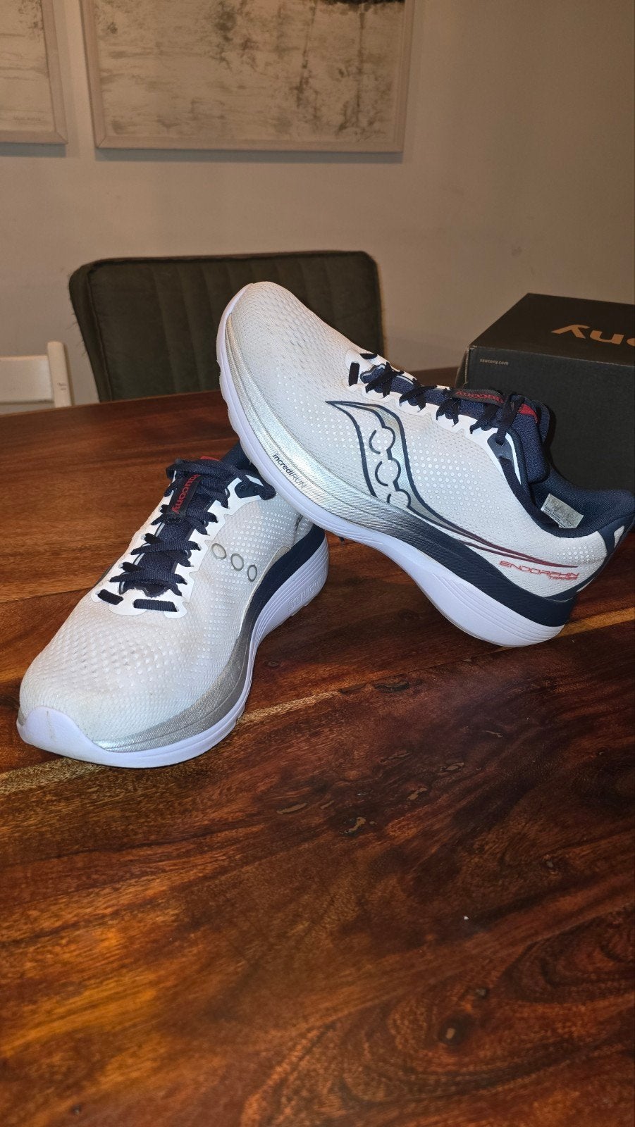 Saucony Endorphin Trainer mt 46, Ophalen of Verzenden, Zo goed als nieuw, Hardloopschoenen, Saucony