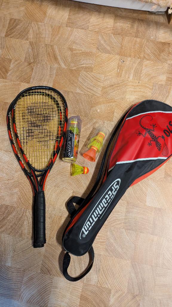 Speedminton set, Sport en Fitness, Badminton, Ophalen of Verzenden, Zo goed als nieuw, Racket(s)