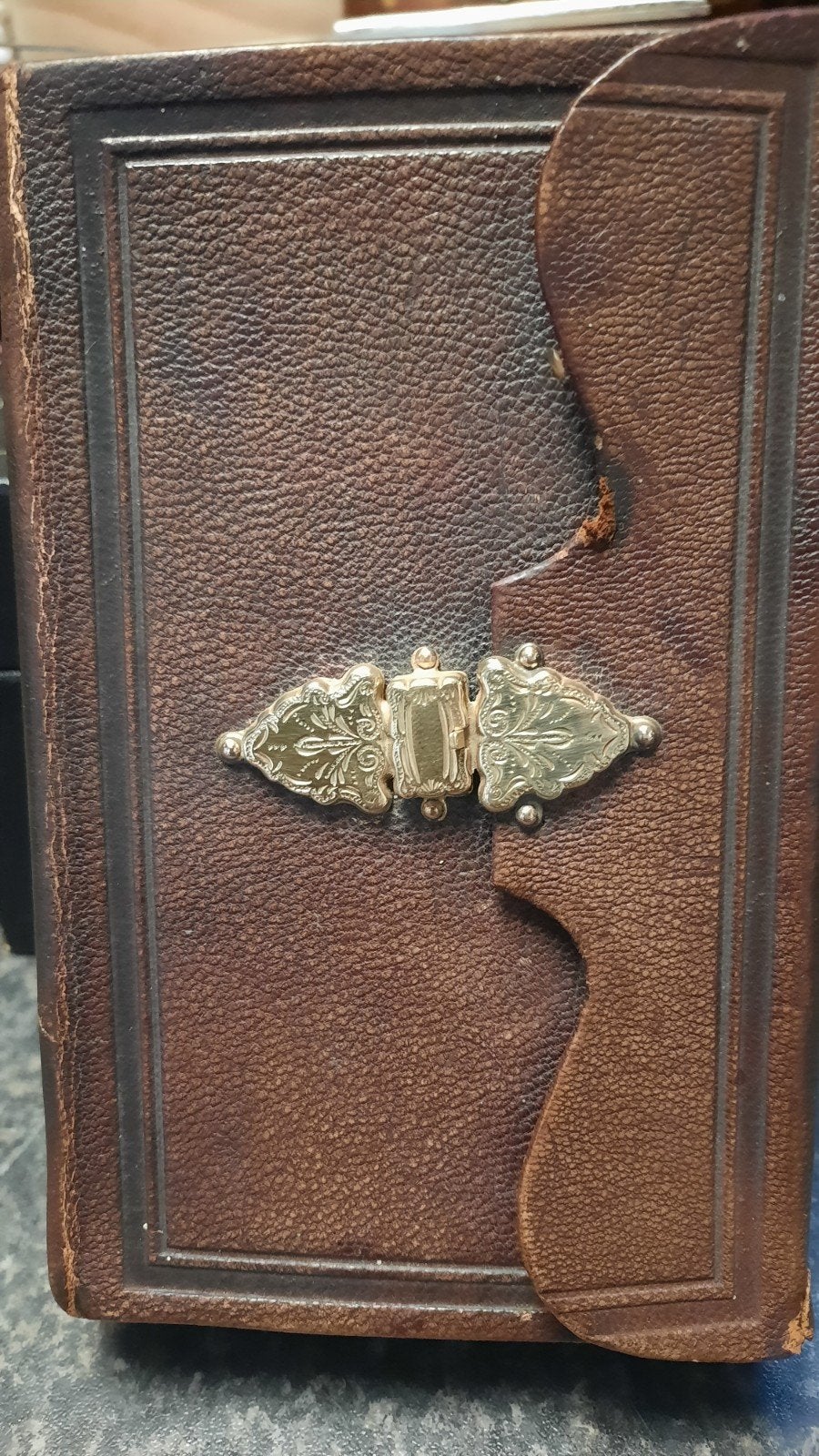 Twee antieke Bijbel/Psalmenboek met gouden en zilveren slot, Antiek en Kunst, Antiek | Boeken en Bijbels, Ophalen of Verzenden