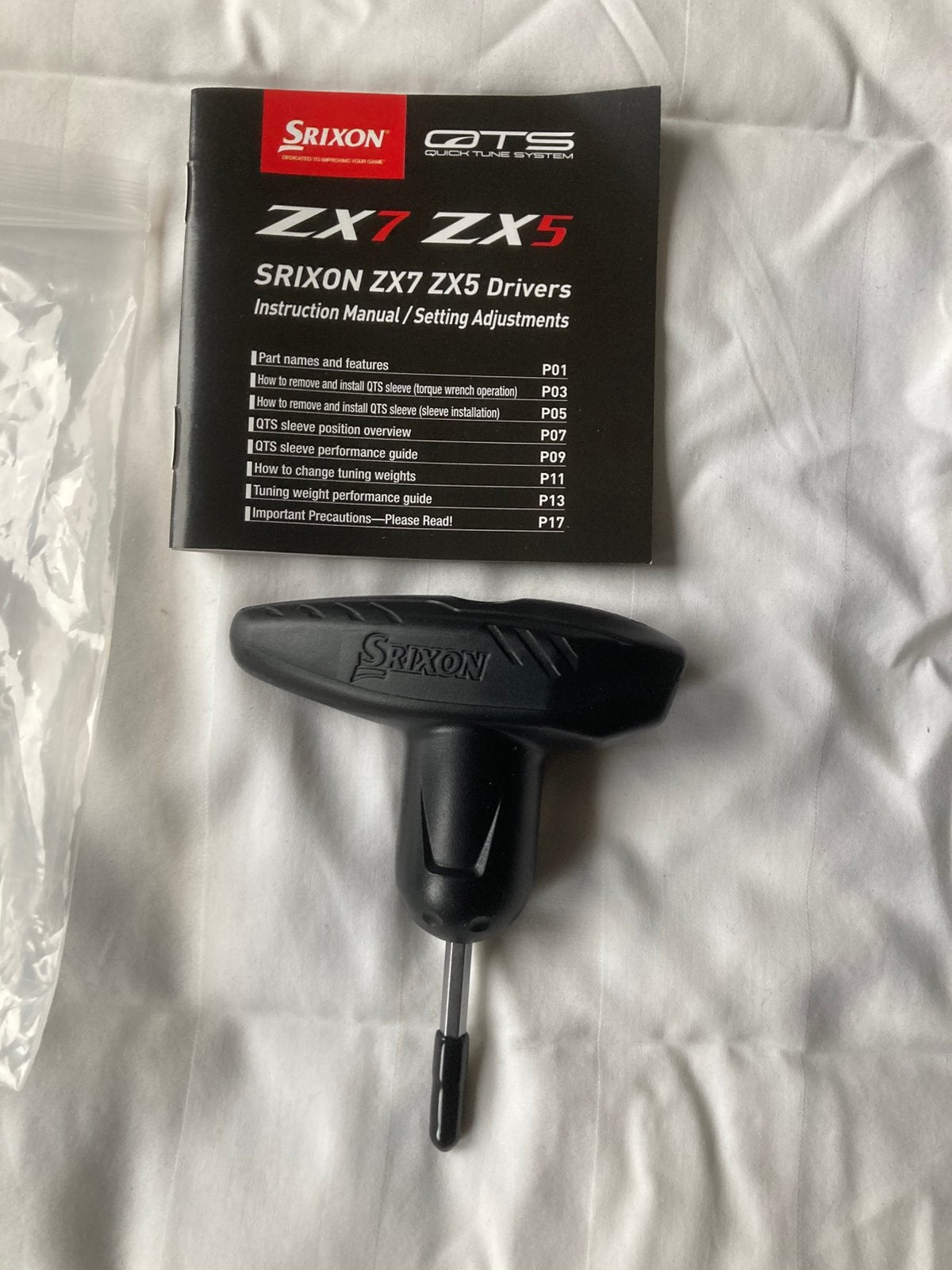 Srixon ZX7 ZX5 Driver torquesleutel, Sport en Fitness, Ophalen, Zo goed als nieuw, Club