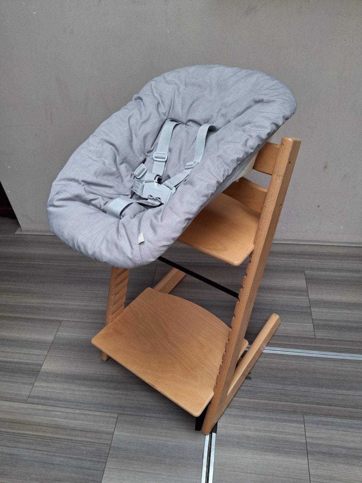 Stokke Tripp Trapp kinderstoel, met newbornset, Ophalen, Gebruikt, Meegroeistoel, Stoelverkleiner