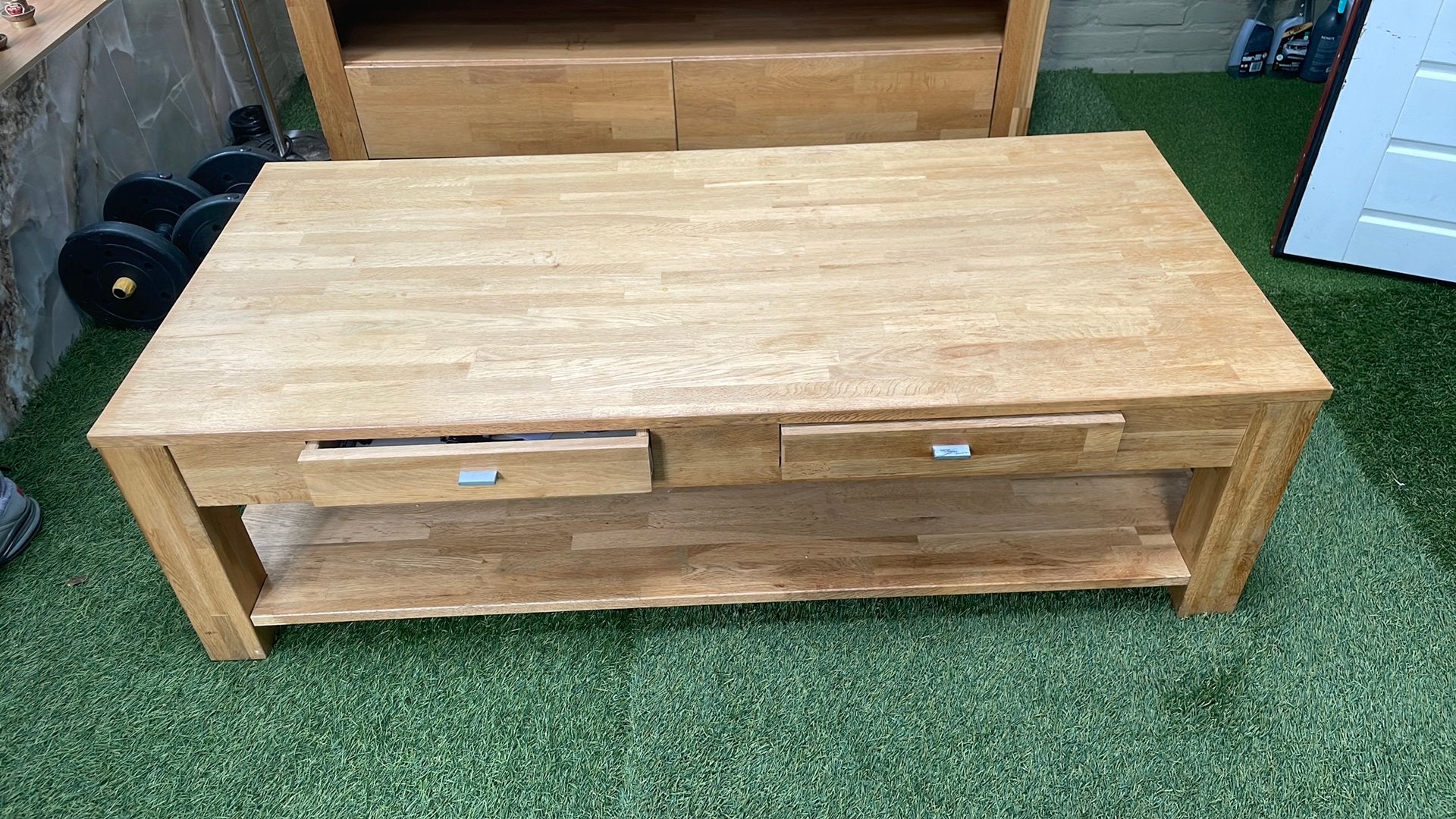 Salontafel tv meubel eettafel met 6 stoelen, Ophalen of Verzenden, Gebruikt, Rechthoekig, 50 tot 100 cm