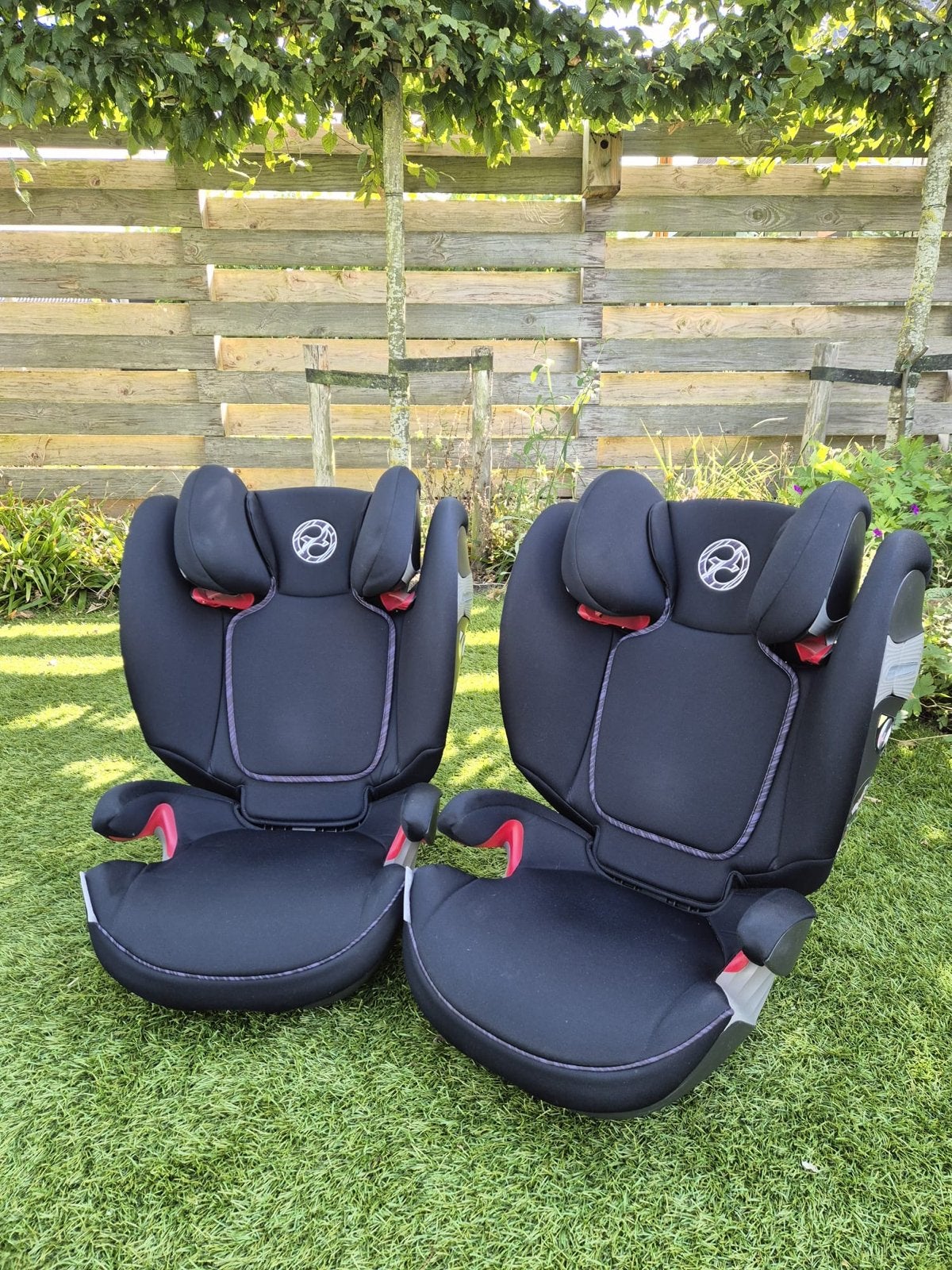 Cybex Solution S-Fix autostoel (2 stuks), Autogordel of Isofix, 15 t/m 36 kg, Verstelbare rugleuning, Zo goed als nieuw