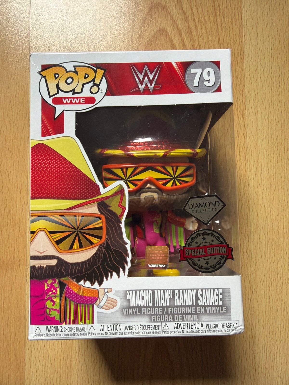 Funko Pop! WWE Macho Man Randy Savage Diamond Collection, Ophalen of Verzenden, Nieuw