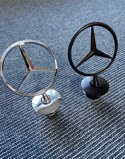 mercedes ster glans zwart goud ster s-klasse e-klasse w221, Ophalen of Verzenden