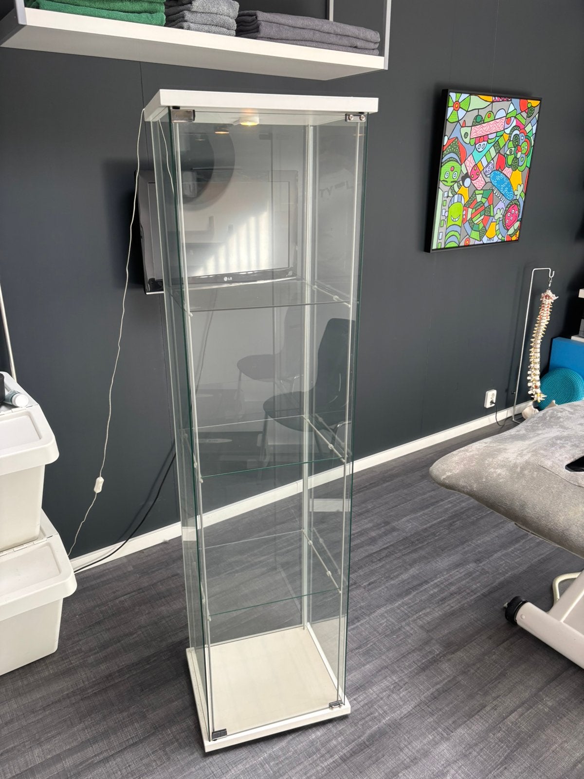 Vitrine kast, Huis en Inrichting, Kasten | Vitrinekasten, Ophalen, Met deur(en), 50 tot 100 cm, 150 tot 200 cm