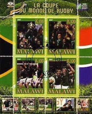 Rugby - Malawi 2007 - Gestempeld, Verzenden, Gestempeld, Sport