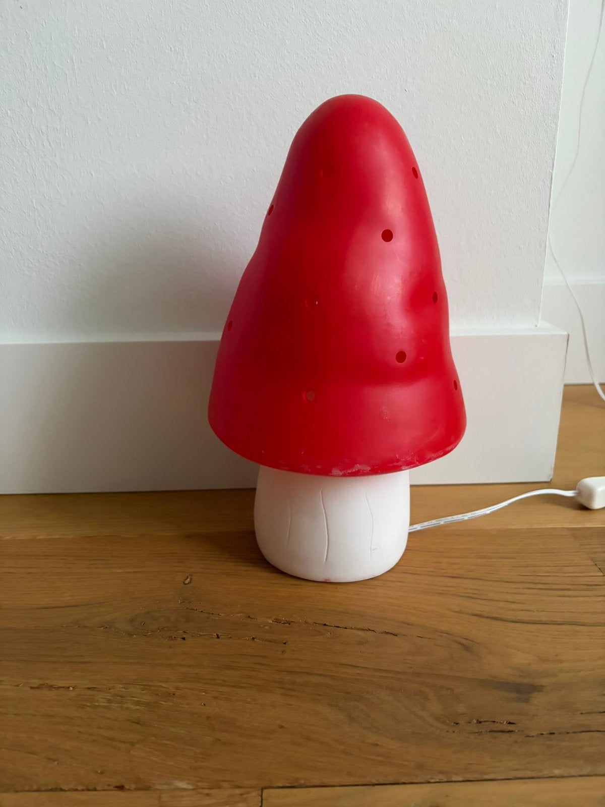 Egmont Toys - Lamp Paddenstoel Rood 15 x 28 cm - Heico, Ophalen of Verzenden, Gebruikt, Kunststof, Minder dan 50 cm
