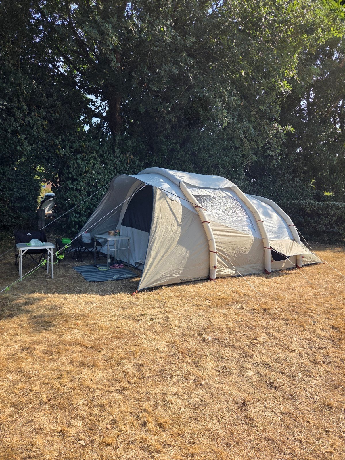 Decathlon airseconds 5.2 opblaasbare tent, Caravans en Kamperen, Tenten, Ophalen, Zo goed als nieuw, Tot en met 5