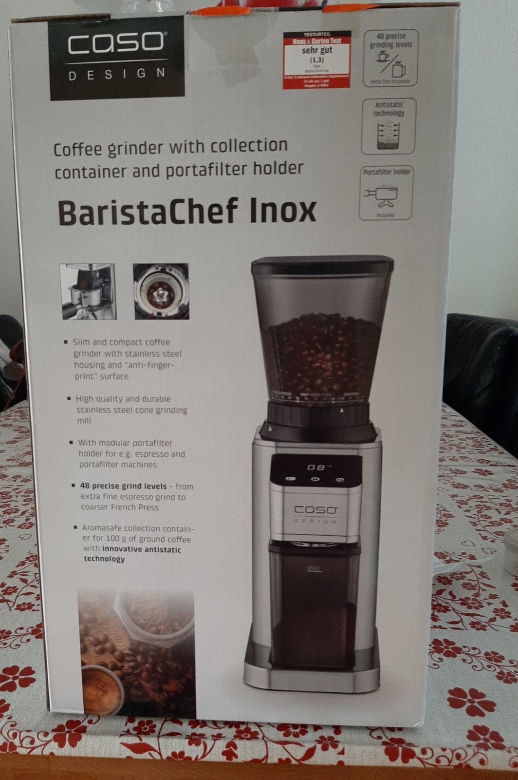 Koffiemolen  BaristaChef Inox NIEUW., Ophalen, Nieuw