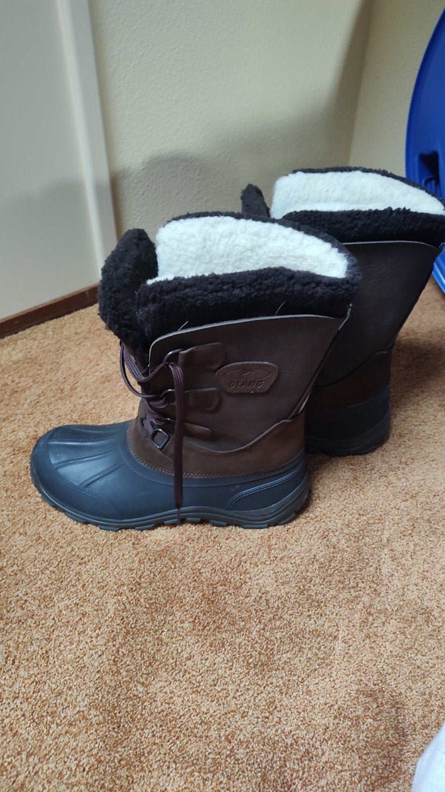 Olang Polare Snowboots Maat 43/44 - Bruin/Zwart, Ophalen of Verzenden, Zo goed als nieuw