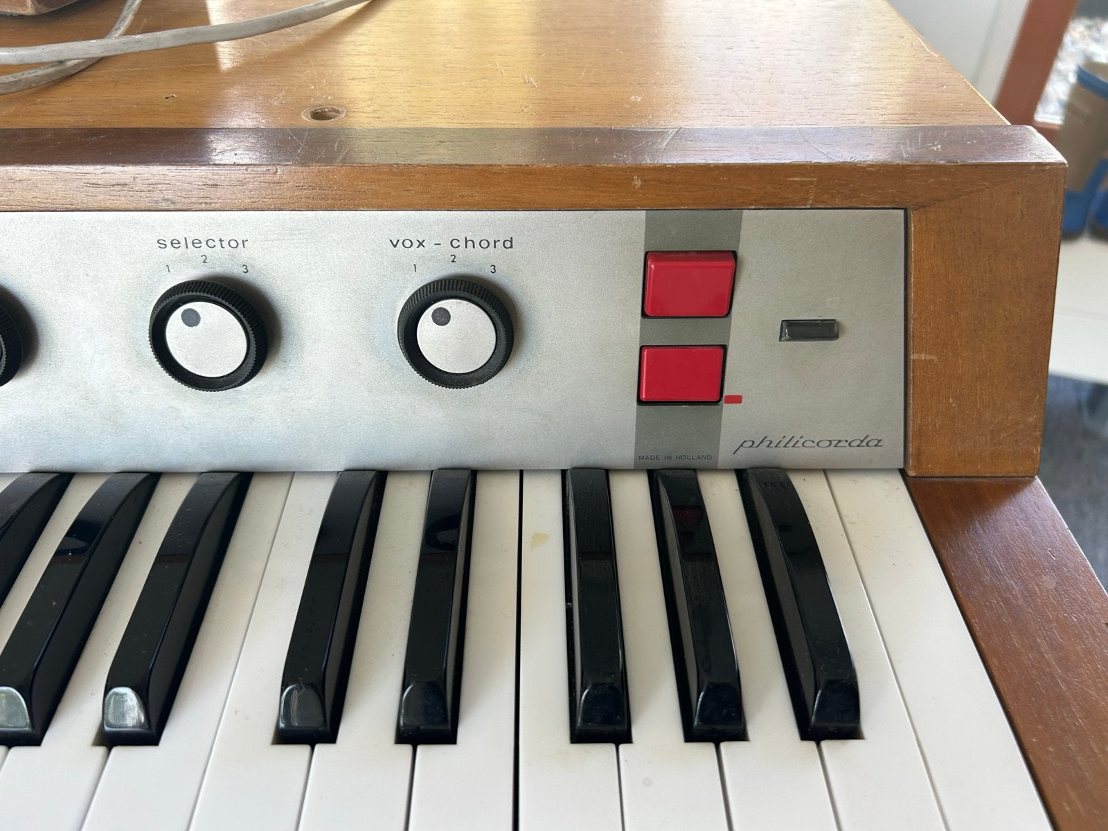 Vintage Philicorda Orgel met versterker, Muziek en Instrumenten, Gebruikt, Met standaard, Ophalen, 49 toetsen