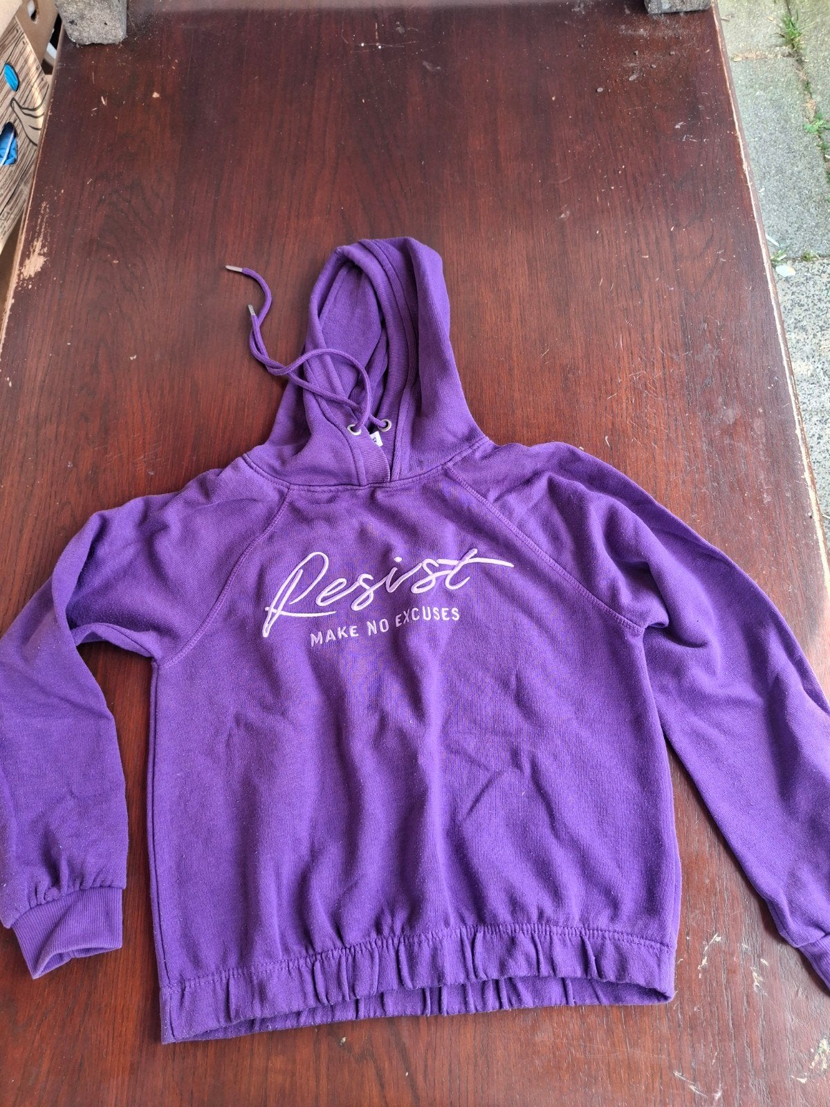 Everme paarse hoodie XS - "Resist" print, Paars, Ophalen of Verzenden, Everme, Maat 34 (XS) of kleiner