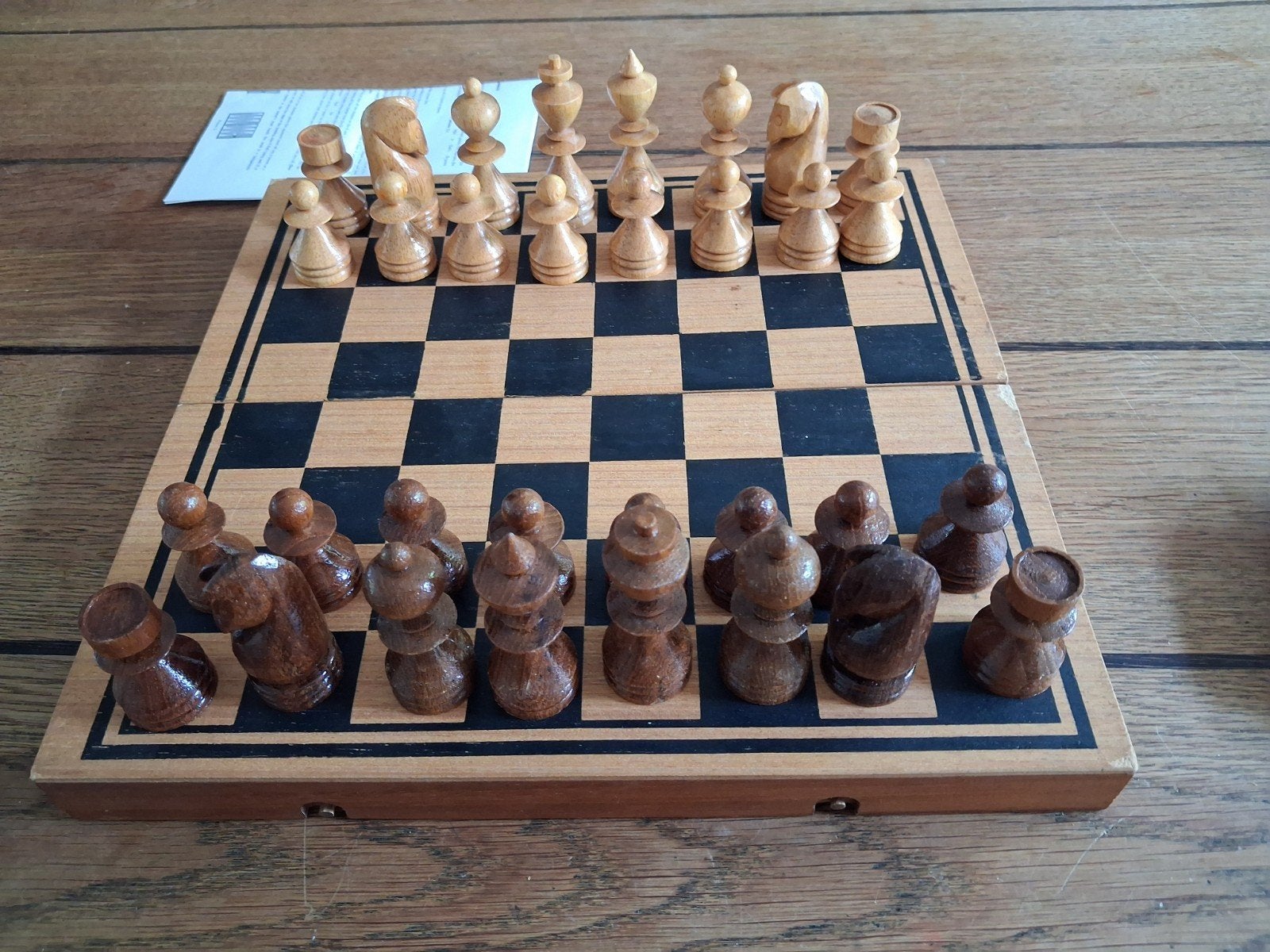 Schaakspel schaken koffer tric trac, Ophalen of Verzenden, Gebruikt