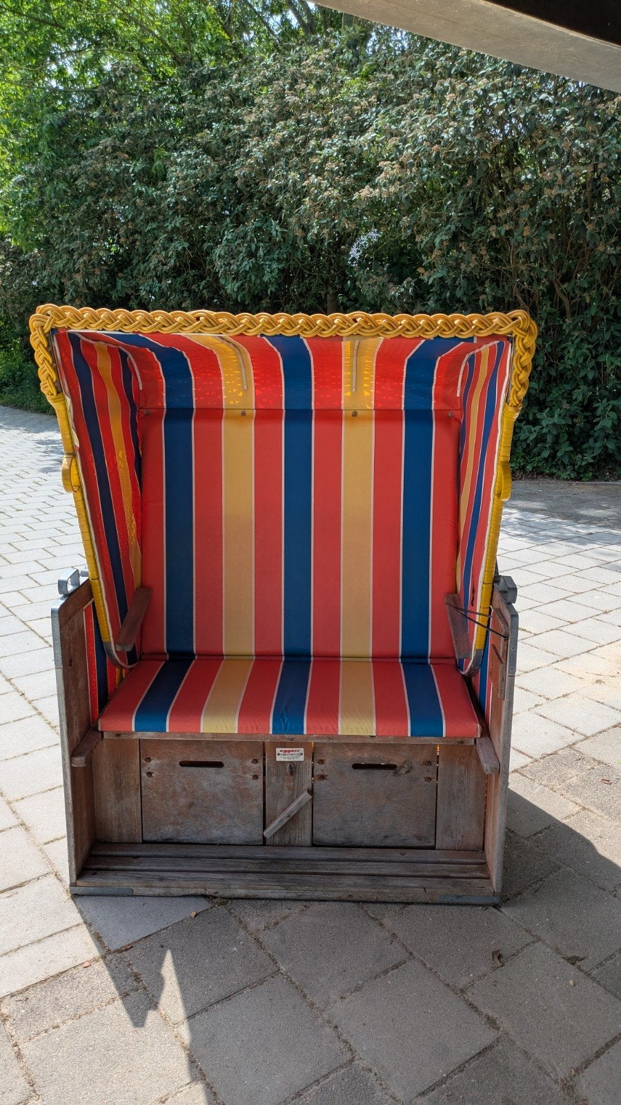 4x Retro strandstoel voor twee personen, Ophalen, Gebruikt, Verstelbaar