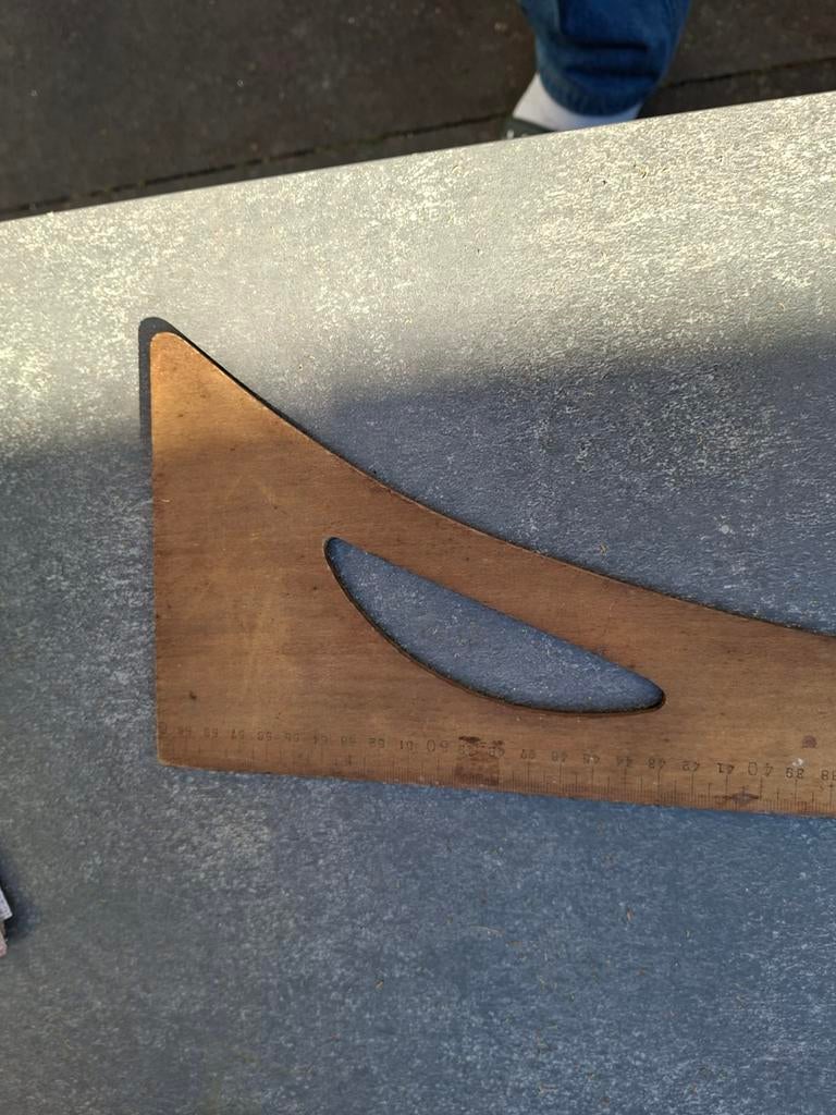 Oude meubelmakers liniaal, Antiek en Kunst, Ophalen of Verzenden