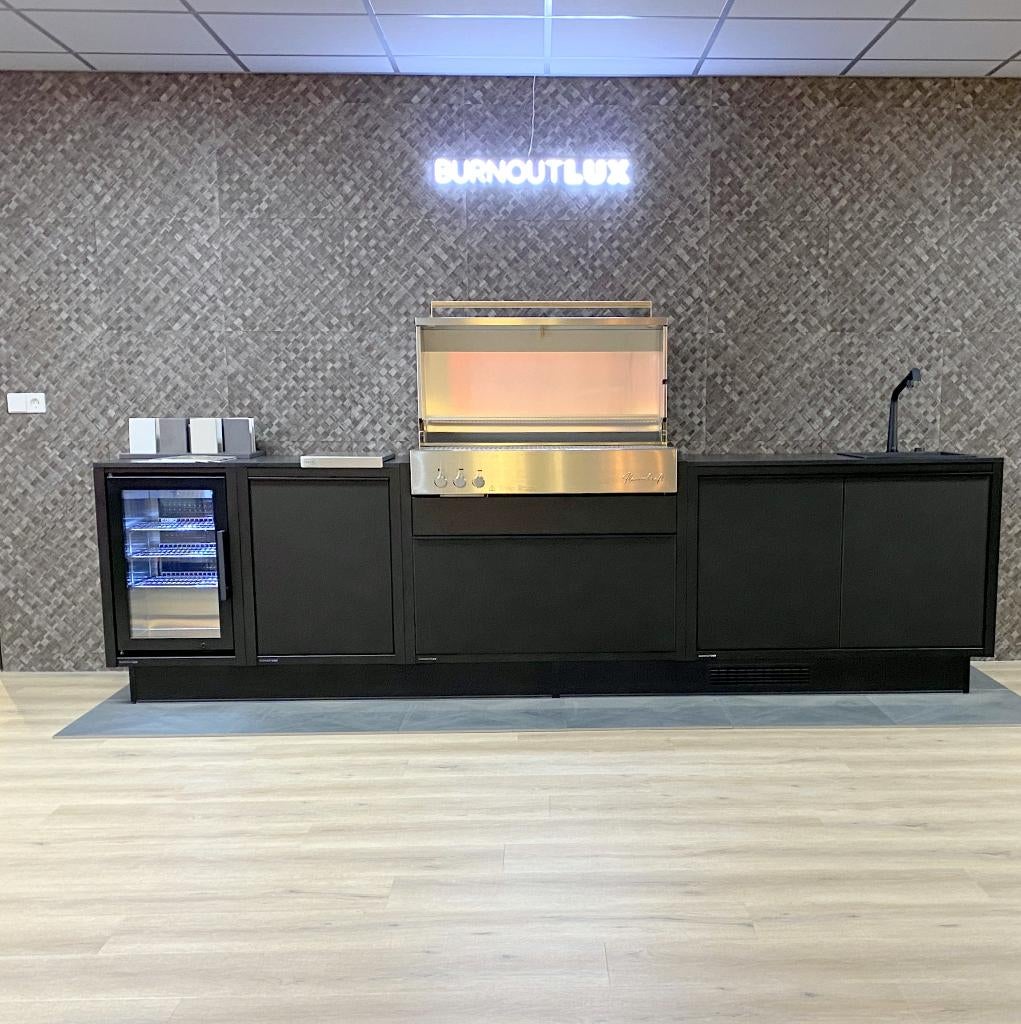 BurnOut Lux buitenkeuken Black edition, Ophalen, Burnout, Zo goed als nieuw, Gas