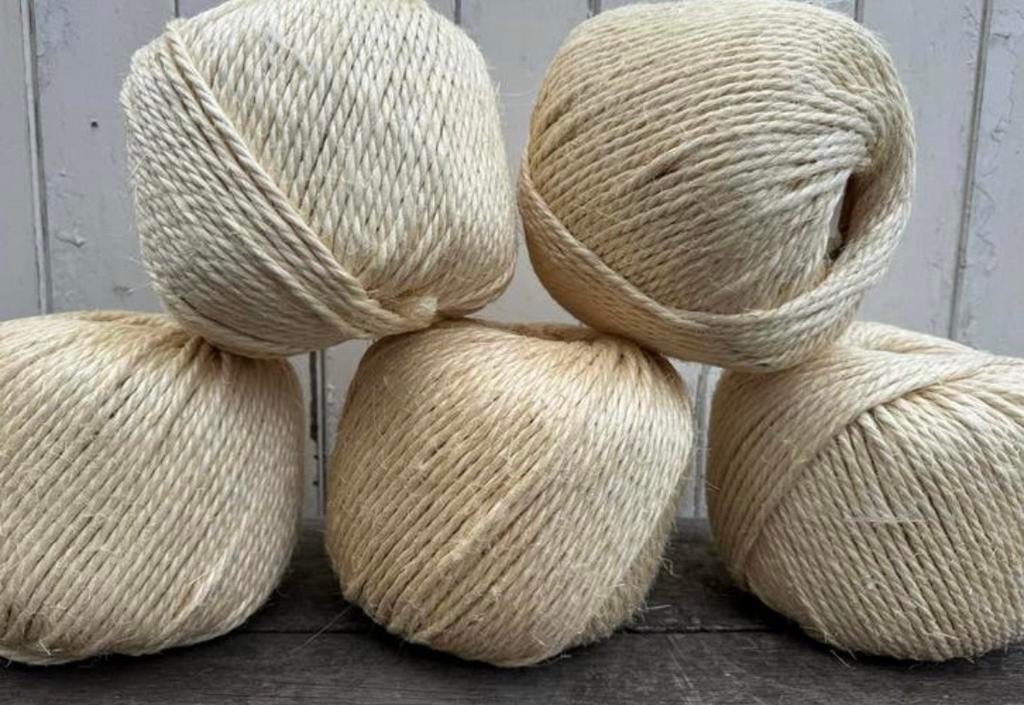 Sisal touw klossen, Ophalen