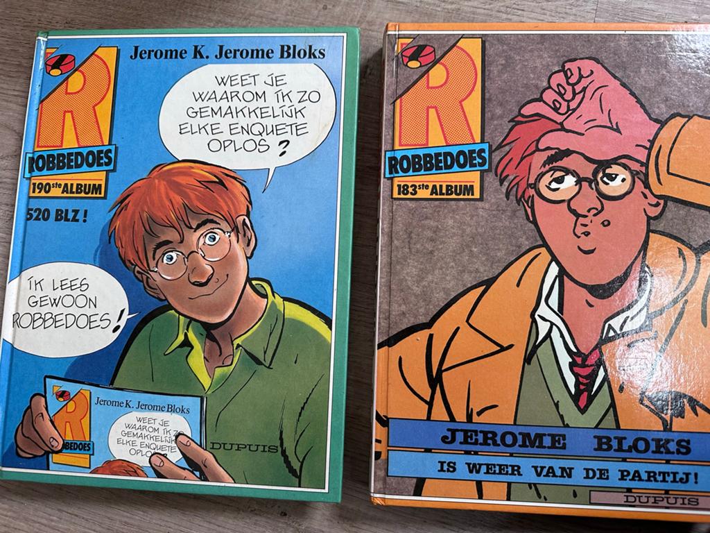 Robbedoes Albums 183 en 190 - Jerome K. Jerome Bloks, Meerdere stripboeken, Ophalen of Verzenden, Zo goed als nieuw