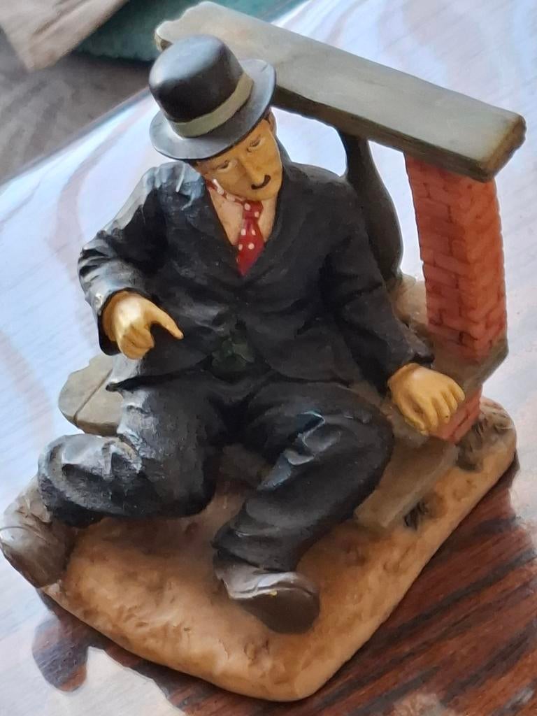 Vintage beeldje van Charlie Chaplin, Ophalen of Verzenden