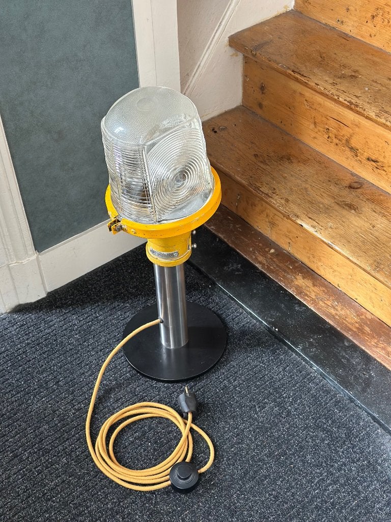philips landingsbaan vloerlamp, Ophalen, Gebruikt, E27 (groot), Glas