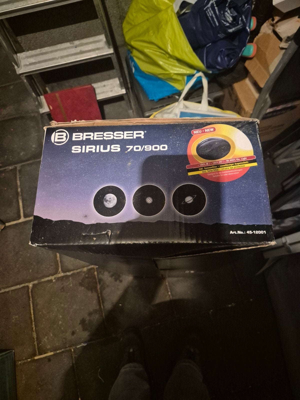 Bresser Sirius 70/900 Telescoop - Als nieuw!, Ophalen, Lenzentelescoop (refractor), 80 tot 200 mm, Met statief